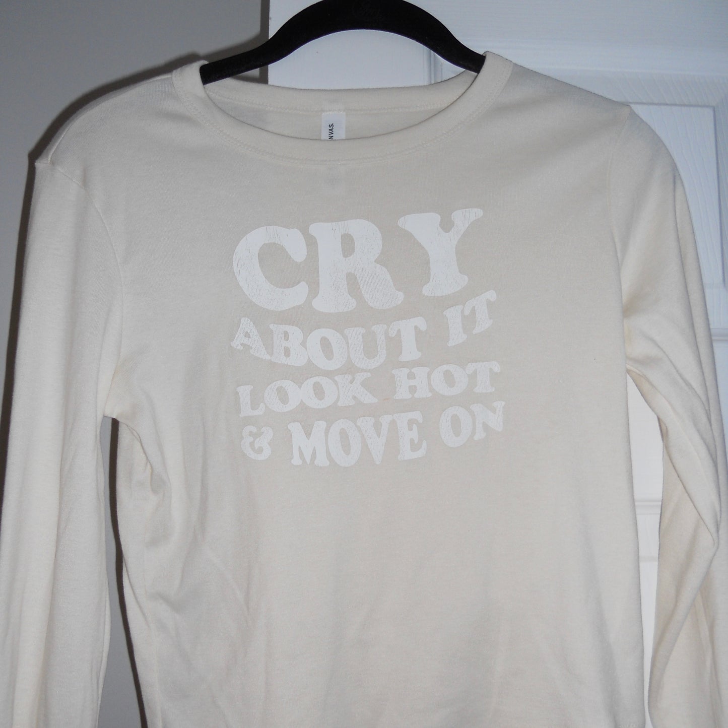 CRY ABOUT IT long-sleeve baby tee