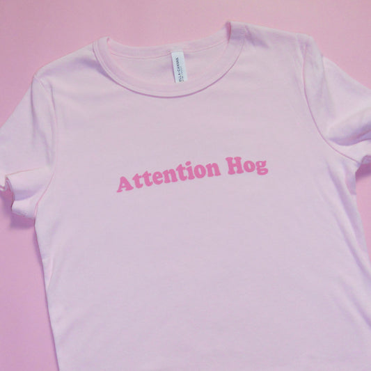 ATTENTION HOG baby tee *size L*