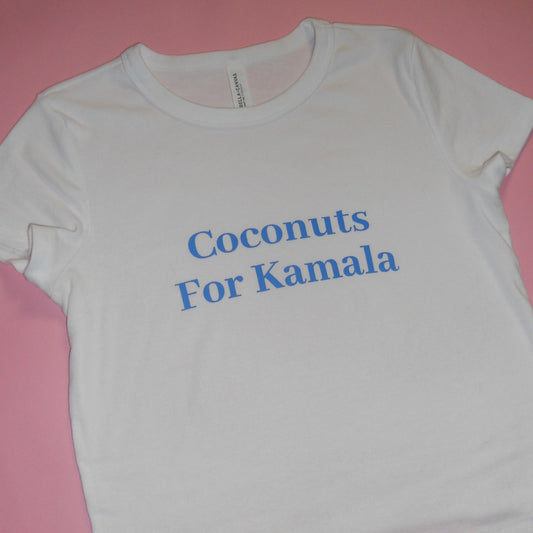 COCONUTS FOR KAMALA baby tee