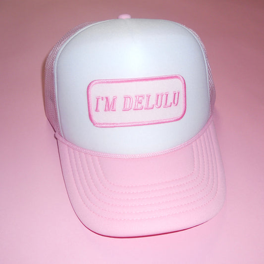 I'M DELULU trucker hat