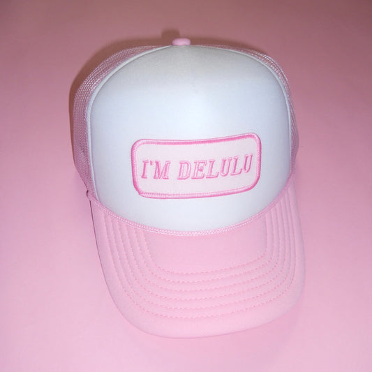 I'M DELULU trucker hat