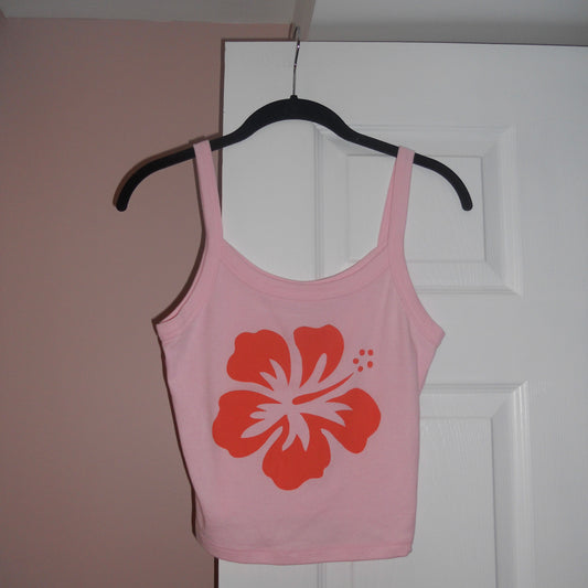 HIBISCUS spaghetti strap tank *size S*