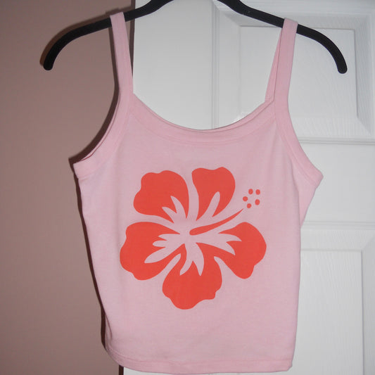 HIBISCUS spaghetti strap tank *size S*