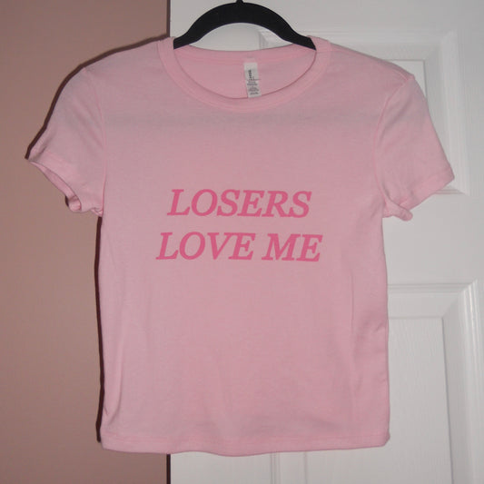 LOSERS LOVE ME baby tee *size S*